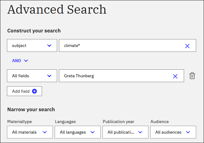 Search with truncation